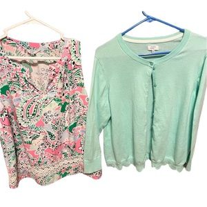 Ladies Crown & Ivy Spring/ Summer set. Beautiful pastel colors. Size XL/XXL